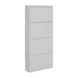 Schuhschrank Mod. Elisa mit 4 Fächern - Breite: 505 mm, Höhe: 1440 mm, Tiefe: 152 mm