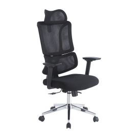 Bürosessel Aurora - Abmessungen: 67 x 122-132 x 78 cm, Farbe: schwarz