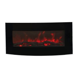 Elektrokamin Modern 34 Curved - freistehend oder Wandmontage
