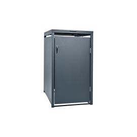 Mülltonnenbox 1-flügelig - Farbe: anthrazit, Breite: 66 cm, Höhe: 116 cm, Tiefe: 80 cm