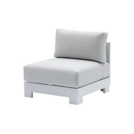 Loungesessel London aus Aluminium - Farbe: weiß, Maße: 770 x 840 x 670 mm