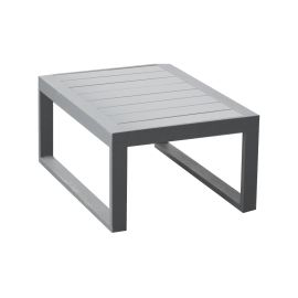 Beistelltisch Lissabon aus Aluminium - Farbe: graualuminium, Maße: 690  x 500 x 320 mm