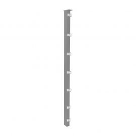 Zaunpfosten Mod. S - Ausführung: verzinkt, für Zaunhöhe: 43 cm, Länge: 45 cm, Befestigungspunkte: 3