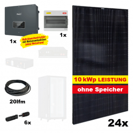 Photovoltaik POWER PLUS FULL BLACK 7 Komplettanlage - Gesamtleistung: 10 kWp, ohne Speicher