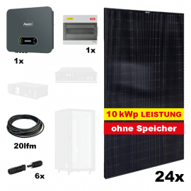 Photovoltaik POWER PLUS FULL BLACK 2 Komplettanlage - Gesamtleistung: 10 kWp, ohne Speicher