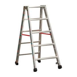 Alu-Stufen Stehleiter Mod. S30577 - Stufenanzahl: 2 x 5, Länge: 1,25 m