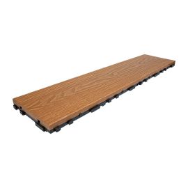 Terrassendielen Stecksystem WPC – Farbe: hellbraun, Breite: 150 mm, Länge: 600 mm, Höhe: 22 mm
