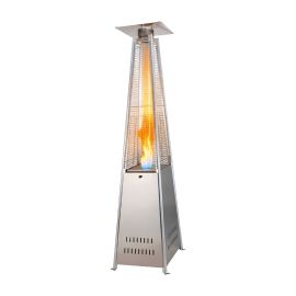 Terrassenstrahler CARO ES - Material: Edelstahl, Länge: 495 mm, Breite: 495 mm, Höhe: 2270 mm, Leistung: bis zu 13 kW