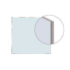 Verbundsicherheitsglas 2 x 10 mm - Ausführung: mit mattweißer Folie, Glasart: Float, Hinweis: Preis/m²