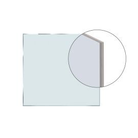 Verbundsicherheitsglas 2 x 5 mm - Ausführung: mit mattweißer Folie, Glasart: ESG, Hinweis: Preis/m²