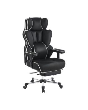 Gamingstuhl Nimbus - Abmessungen: 72,5 x 121-127 x 80 cm, Farbe: schwarz