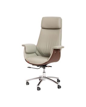 Drehstuhl Vision - Abmessungen: 67,5 x 122-130 x 77 cm, Farbe: grau