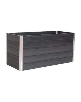 WPC Hochbeet Nina - Farbe: dunkelgrau, Maße (L x B x H): 160 x 70 x 75 cm