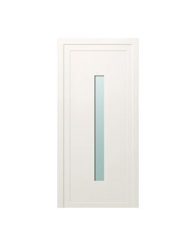 Kunststofftür Mod. Modern 1 - 1000 x 2100 mm (B x H), Anschlag: innen links - DIN links