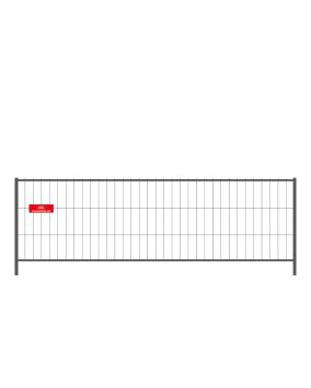 Mobilzaun / Bauzaun MZ-120  -   Breite: 3,50 m / Höhe: 1,20 m