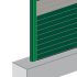 Alu T-Profil für Sichtschutzwand Simple - Farbe: schokobraun, Länge: 300 cm