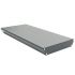 Aluminiumstufe rutschhemmend inkl. 2 Deckel und Schrauben - Ausführung: Anthrazit beschichtet, Breite: 1000 mm, Tiefe: 270 mm