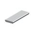 Aluminiumstufe rutschhemmend inkl. 2 Deckel und Schrauben - Ausführung: Anthrazit beschichtet, Breite: 800 mm, Tiefe: 270 mm