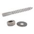 Stockschrauben Set - 12 teilig, Länge: 80 mm, M10