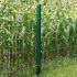 Zaunpfosten Mod. U - Ausführung: grün beschichtet, für Zaunhöhe: 143 cm, Länge: 200 cm, Befestigungspunkte: 3