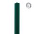 Alu U-Profil stirnseitige Montage für 44 mm Profile - Farbe: grün, Länge: 100 cm
