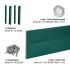 Stirnseitige Verblendung für Balkone KOMPLETTSET - Farbe: grün