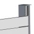 Alu U-Profil stirnseitige Montage für 20 mm Profile, Ausführung: Eck- und Endsteher  - Farbe: anthrazit 5S, Länge: 200 cm