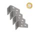 Alu Zauntragprofilhalter Winkel Set starr - Farbe: dunkelgrau 5S, Stück: 4