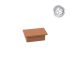 Alu-Ornament Verona Abdeckkappe - Farbe: braun, Form: flach, Querschnitt: 44 x 30 mm