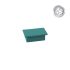 Alu-Ornament Verona Abdeckkappe - Farbe: grün, Form: flach, Querschnitt: 44 x 30 mm