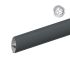 Alu Querlattenprofil 44 x 120 mm - Farbe: anthrazit, Länge: 300 cm, Höhe: 12 cm