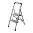 Alu Klapptritt Mod. KLT - Stufenanzahl: 2, Standhöhe: 48 cm