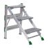 Profiklapptritt EasyStep - Stufenanzahl: 3, Plattformhöhe: 75 cm