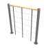 Brüstungsgeländer für Mod. Washington - Länge: 100 cm, Höhe: 90 cm, Farbe: silber, Holzart: Buche