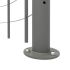 Brüstungsgeländer für Mod. Washington - Länge: 100 cm, Höhe: 90 cm, Farbe: silber, Holzart: Buche